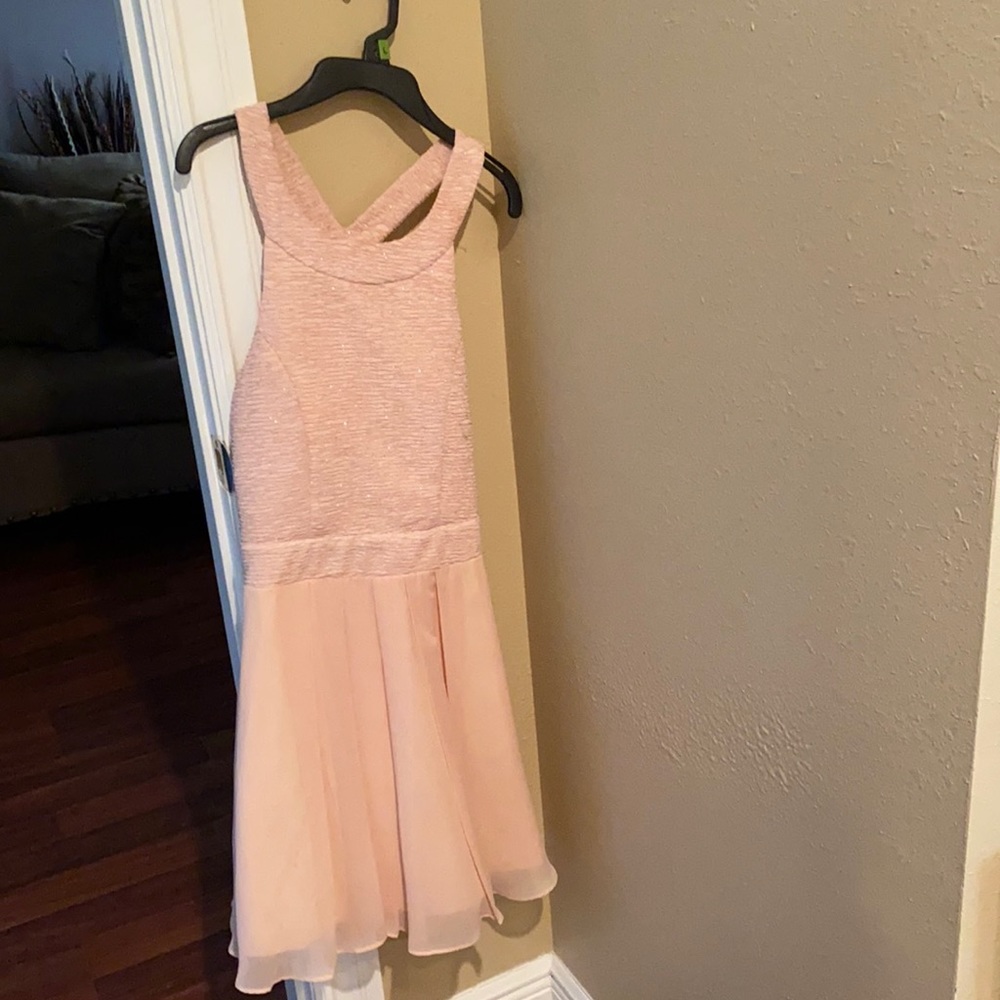 Hi I am selling a pink sequence dress.